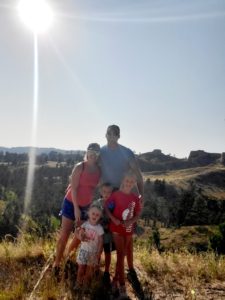 Hiking at Fort Robinson State Park, 34 weeks pregnant